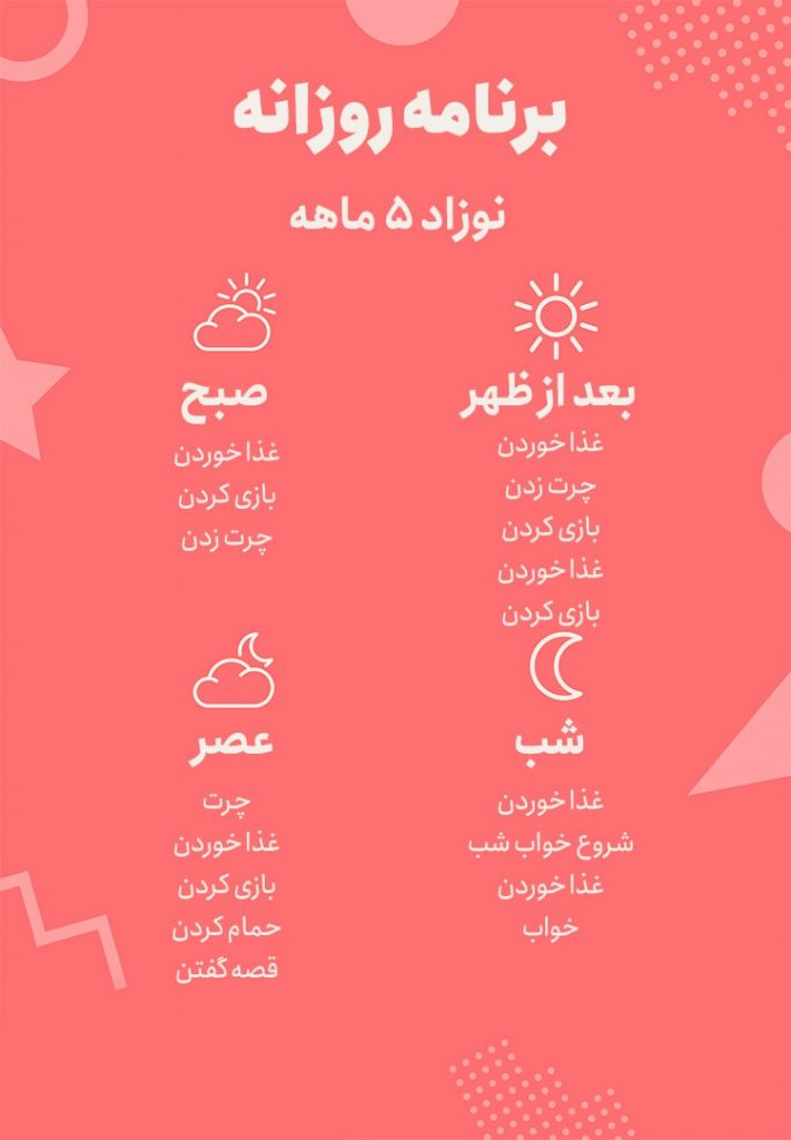 برنامه نوزاد پنج ماهه